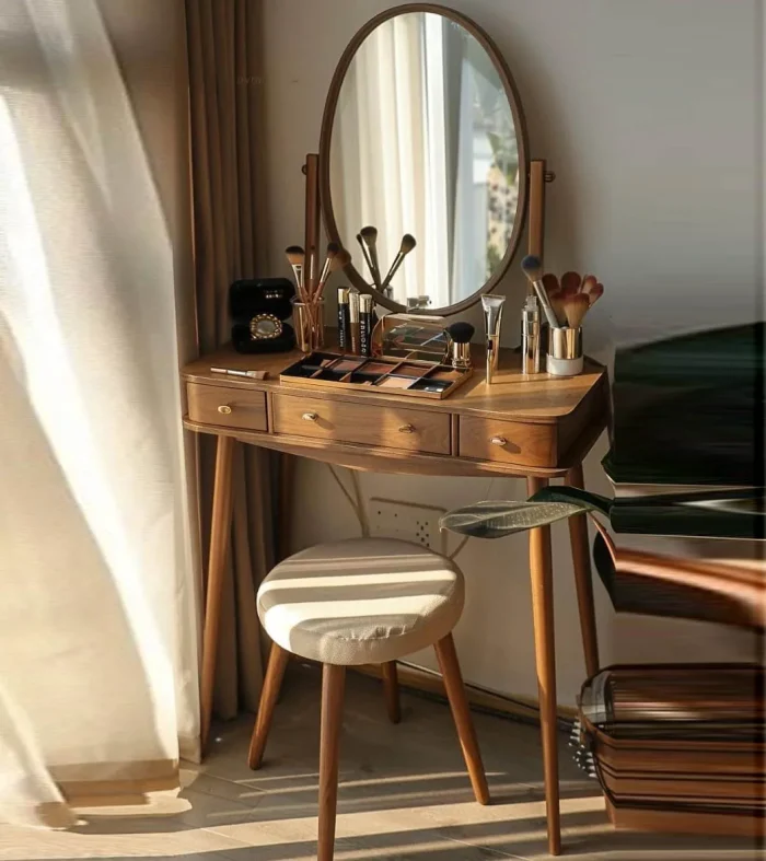 میز آرایش سه کشو a197 - تصویر 1